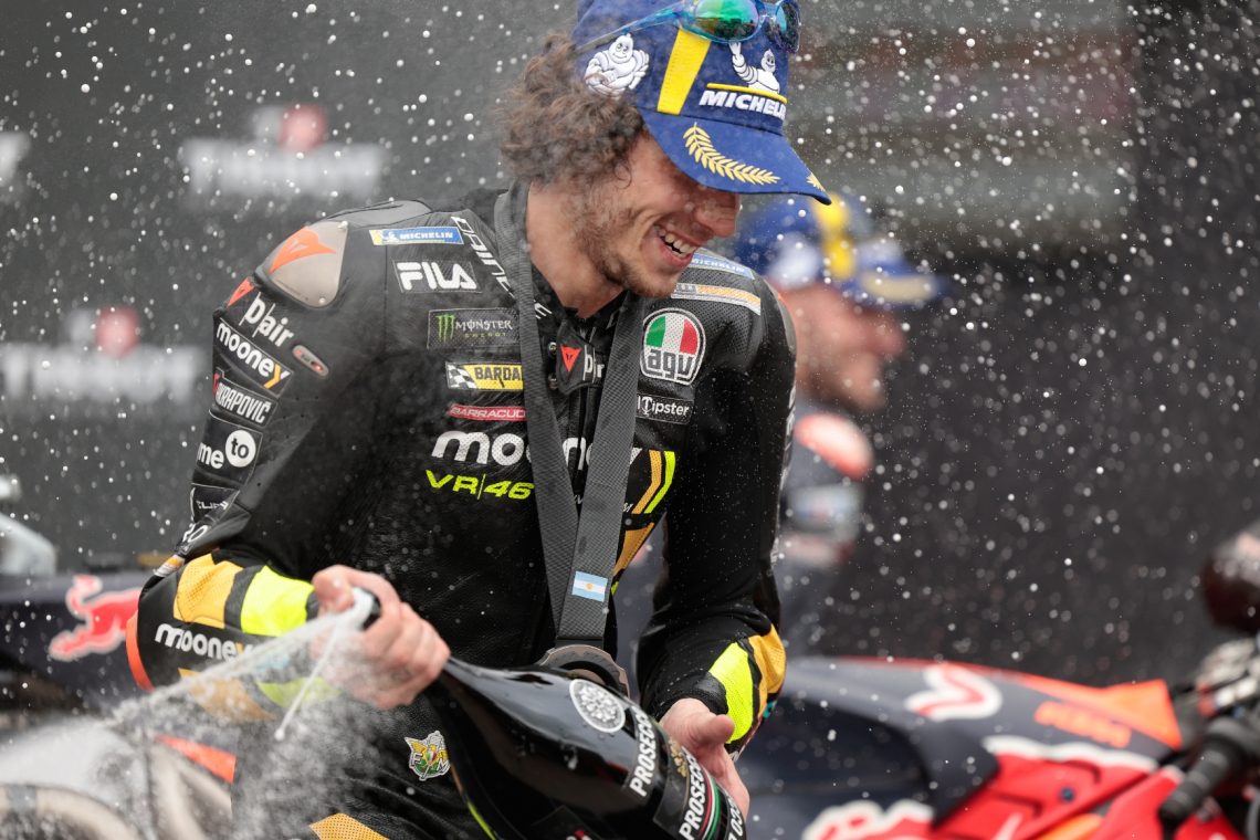 Bezzecchi na mokri stezi v Argentini do prve zmage v razredu motoGP