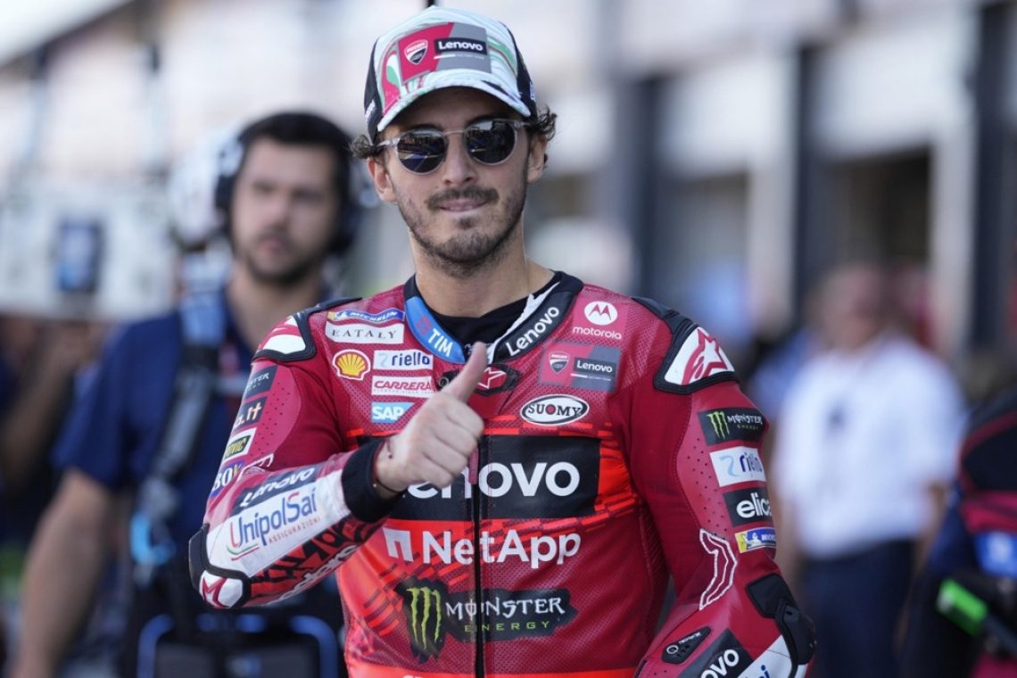 Bagnaia z rekordom kroga do prvega mesta na VN San Marina