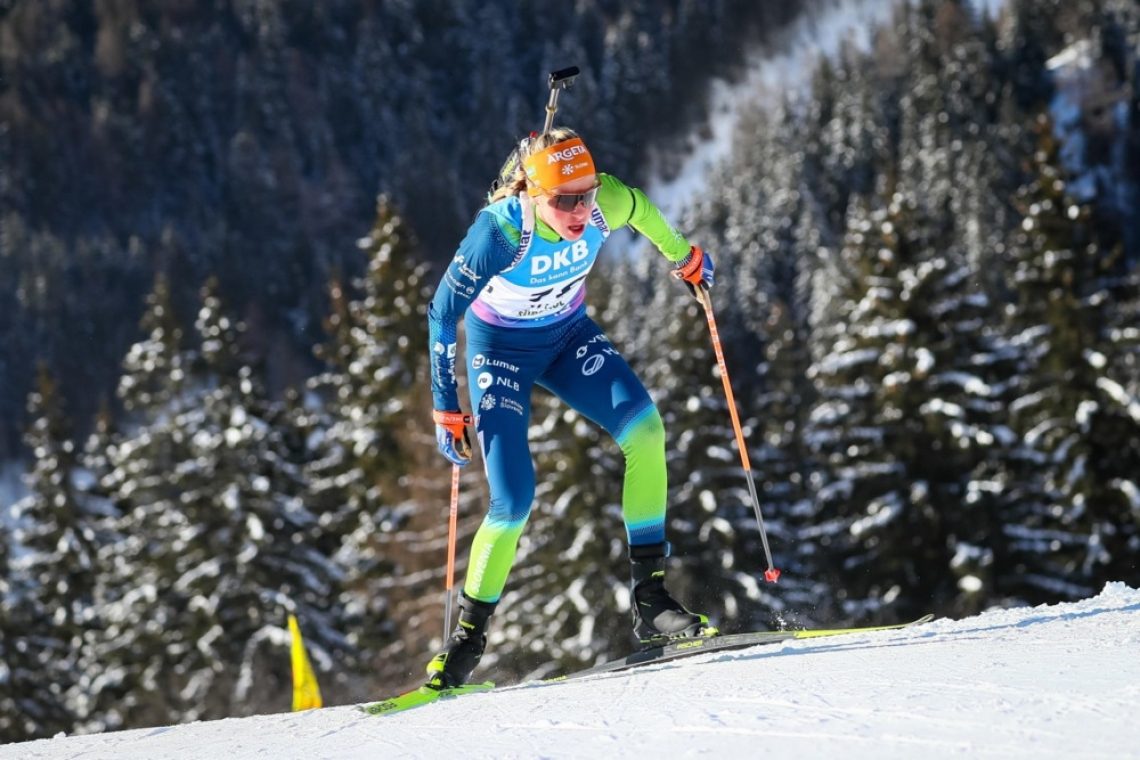 Anamarija Lampič prvič v karieri do biatlonskih stopničk