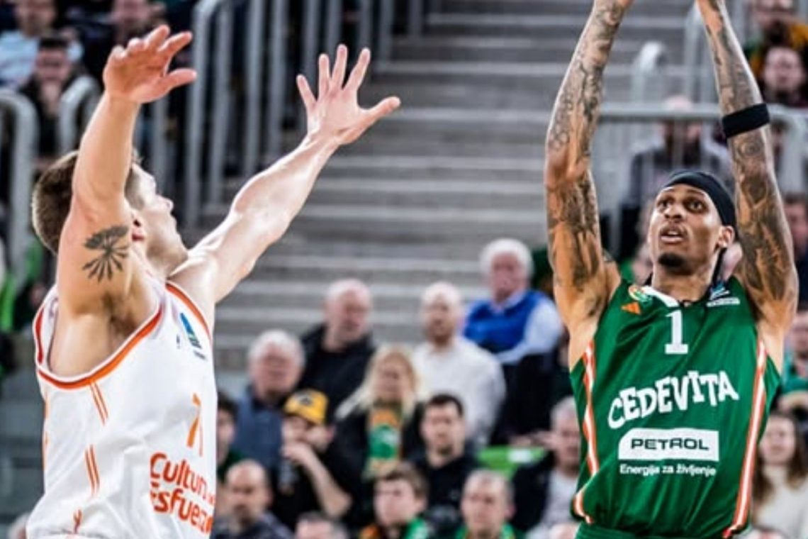 Košarkarji Cedevite Olimpije klonili proti Valencii