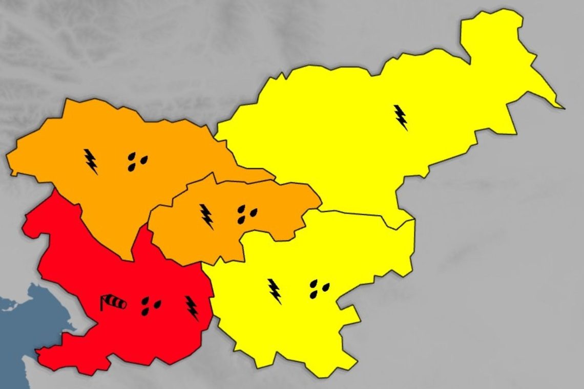 Behin pred nalivi poziva k čiščenju meteornih poti