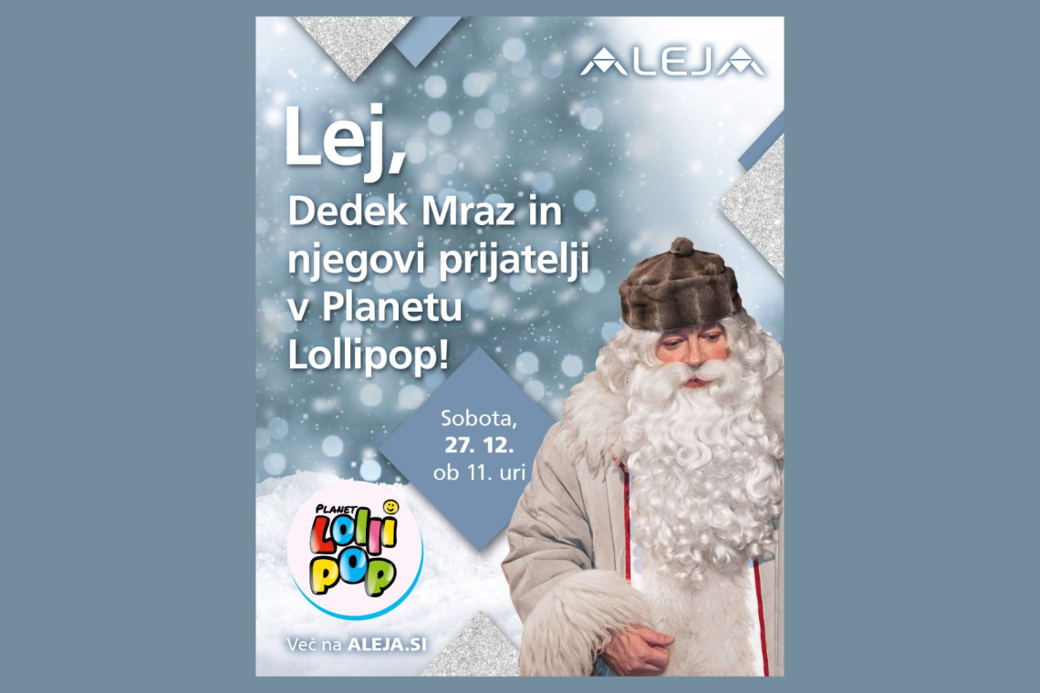 Dedek Mraz bo to soboto razveselil otroke v ALEJI