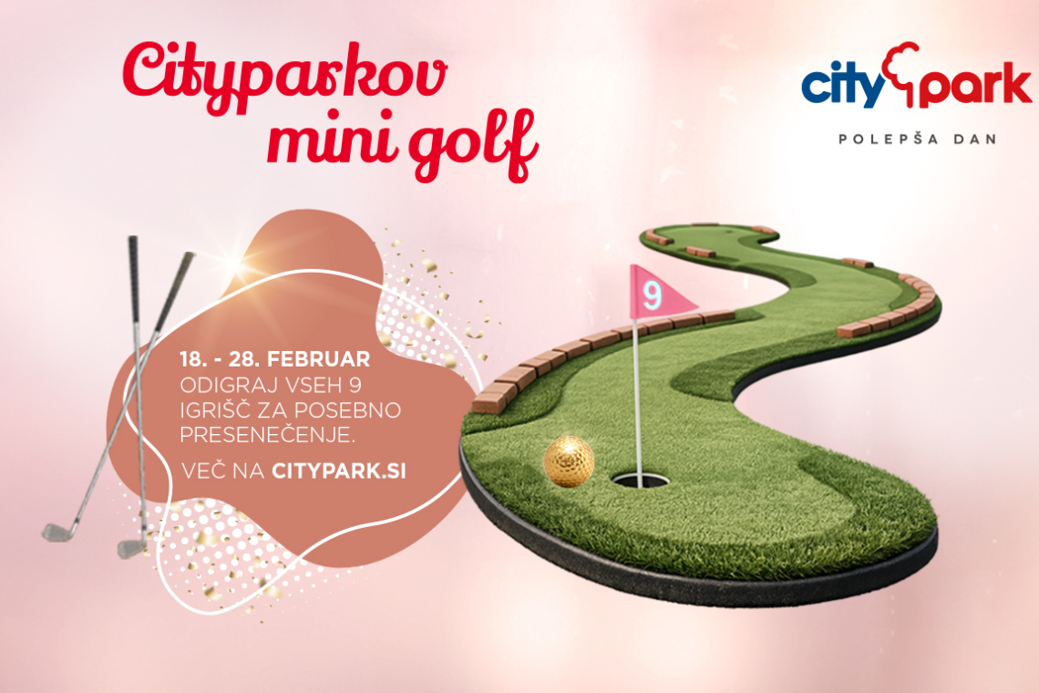 V Citypark prihaja brezplačni mini golf