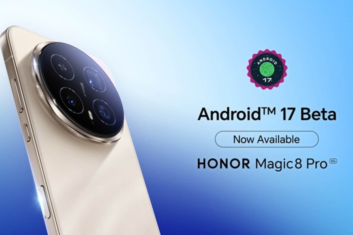HONOR Magic8 Pro med prvimi z Androidom 17 Beta 3